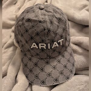 Ariat Charcoal Patterned Ponytail Hat
